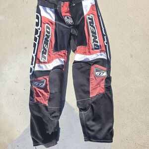 O'Neal Black and Red Men's Racing Pants